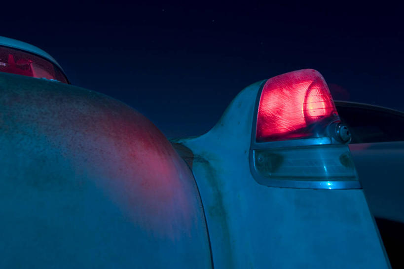 无人,横图,室外,夜晚,美国,反射,光亮,红色,运输,摄影,车灯,尾灯,怀旧,部分,照亮,北美,北美洲,照明设备,加利福尼亚,美洲,手电筒,老爷车,北亚美利加洲,亚美利加洲,美利坚合众国,卡迪拉克