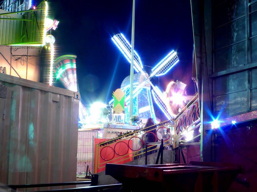 无人,栏杆,横图,室外,夜晚,建筑,风车,德国,狂欢节,圣诞节,庆祝,光亮,首都,柏林,摄影,照亮,中欧,传统文化,法定假日,传统节日