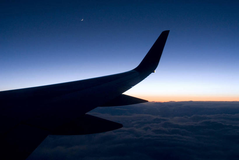 无人,横图,室外,旅途,飞机,地平线,云,机翼,飞,天空,自然,黄昏,运输,摄影,环境,飞行器,旅行