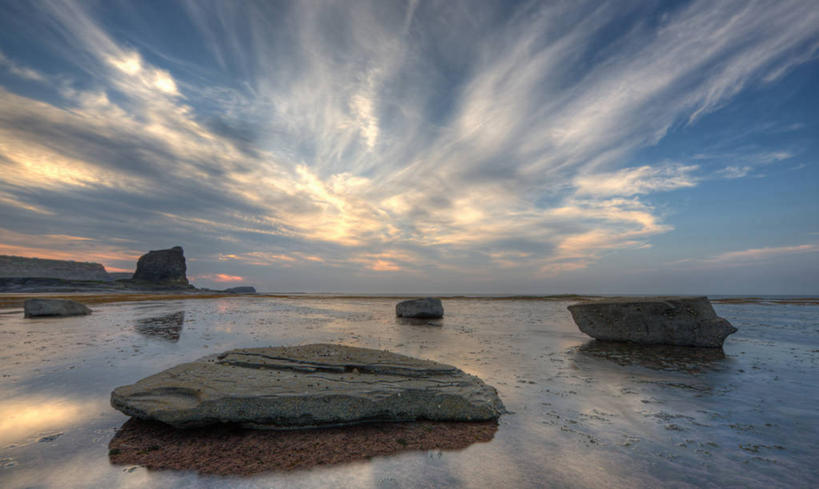 无人,横图,室外,海洋,美景,水,日光,英国,加拿大,反射,地平线,景观,水平线,云,海湾,风景,自然,黄昏,景色,摄影,宁静,环境,北美,北美洲,自然风光,北欧,美洲,北亚美利加洲,亚美利加洲,安大略省,安省,北约克郡,岩石,旅行,惠特比,层云,杜林区