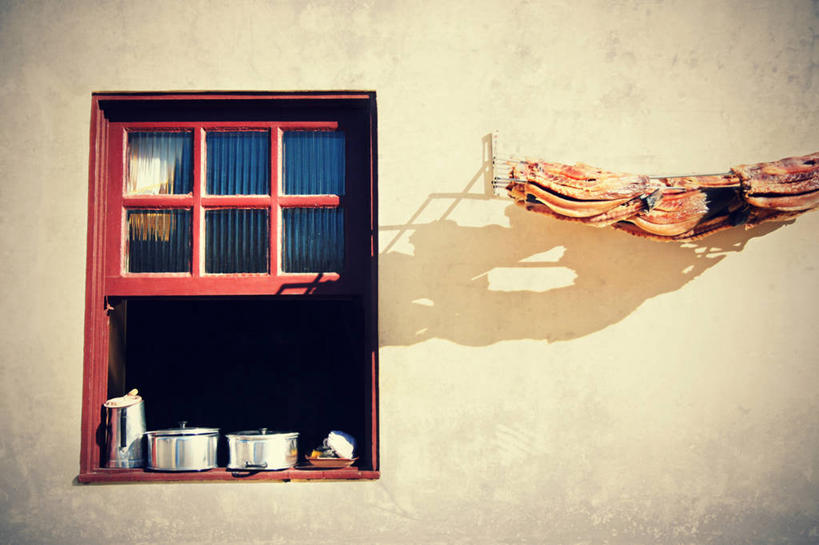 无人,横图,室内,厨房,窗户,巴西,吊挂,悬挂,阴影,墙,古典,挂,南美,摄影,简单,圣卡塔琳娜,巴西文化