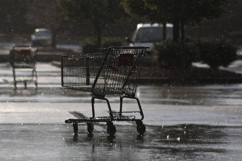 无人,横图,室外,白天,雨,城市,购物车,美国,天气,摄影,罗得岛,迷路,新英格兰,想法,彩图