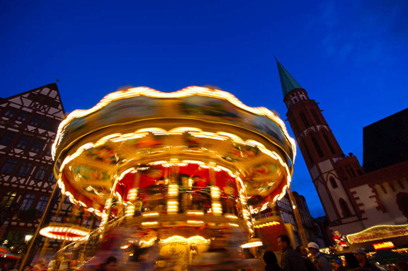 无人,横图,室外,运动模糊,德国,黄昏,摄影,照亮,享乐,中欧,法兰克福,黑森州,彩图