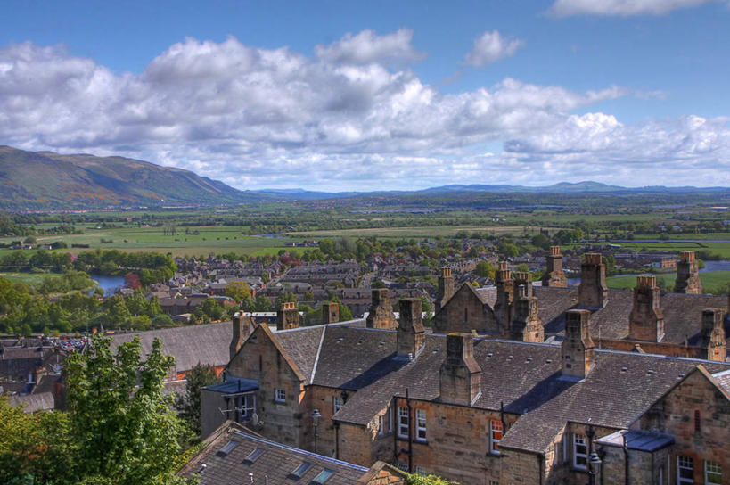 无人,横图,俯视,室外,白天,山,建筑,英国,房屋,地平线,地形,乡村,辽阔,地面,苏格兰,中环,广阔,摄影,宁静,一望无际,北欧,延伸,天地相交,无边无际,一马平川,彩图,高角度拍摄