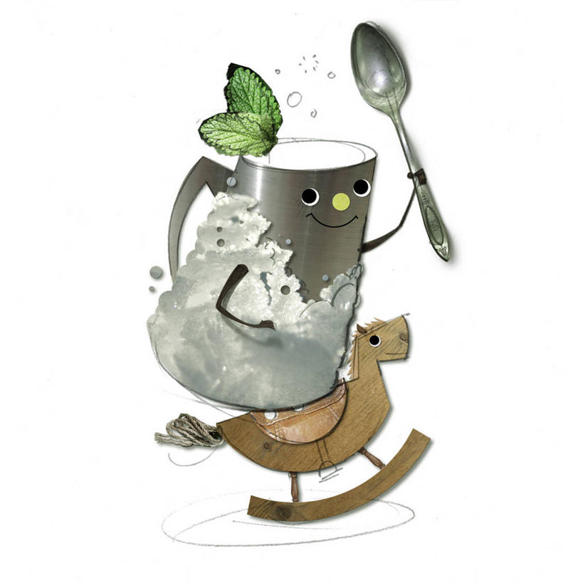 方图,插画,白色背景,数码,科技,骑马,阴影,网络,薄荷叶,高光,几何,计算机图形,合成,杯,图画,饮食,画,寒冷,摄影,电脑合成图,数码合成图,笑脸,合成图,漫画,写实,具体,具象,彩图,茶匙