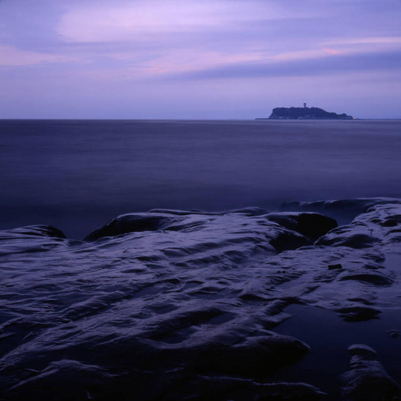 无人,方图,室外,海洋,日本,岛,水平线,关东地区,神奈川县,风景,黄昏,摄影,宁静,剪影,东亚,镰仓,彩图