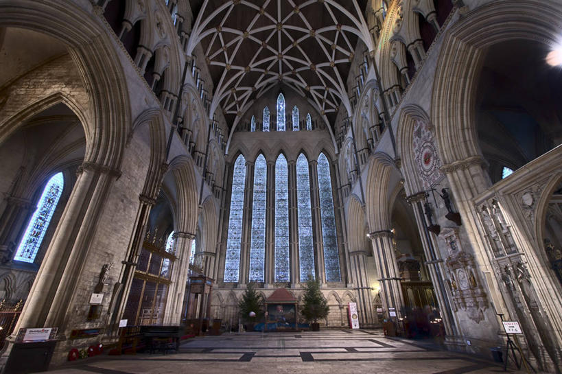 无人,横图,室内,白天,仰视,窗户,天花板,建筑,英国,拱门,宏伟,历史,摄影,北欧,哥特式风格,约克大教堂,约克郡,彩色玻璃,北约克郡,设计,彩图,低角度拍摄,大教堂