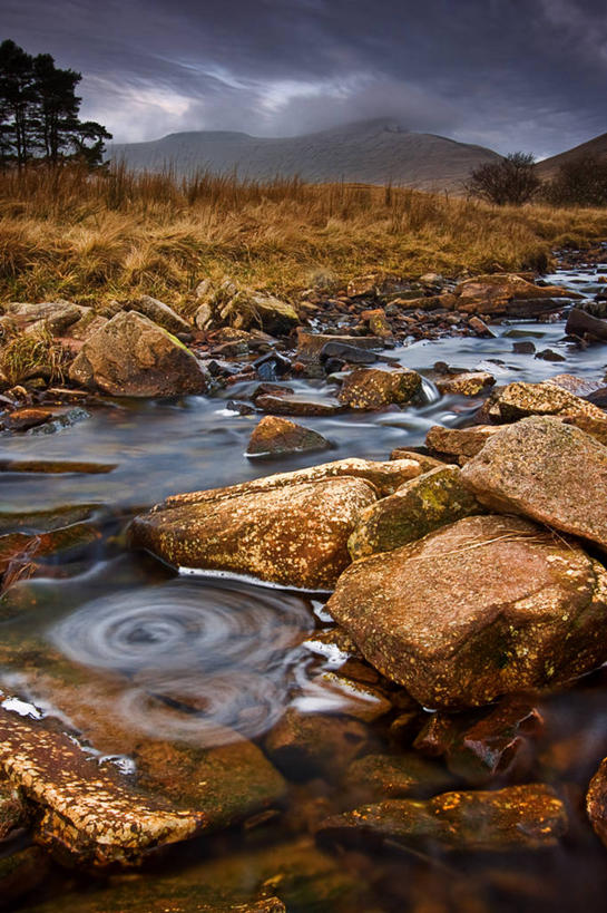 无人,竖图,室外,山,英国,地形,风景,小溪,黄昏,摄影,北欧,威尔士,彩图,布雷肯