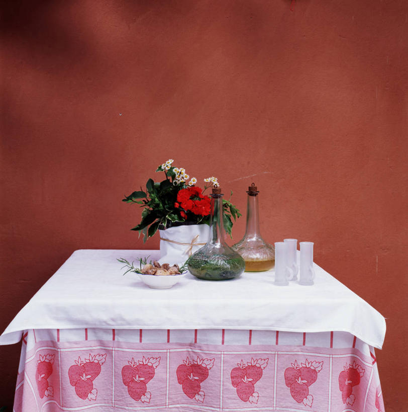 无人,竖图,室内,家具,桌子,克罗地亚,醋,调料,食用油,调味品,饮食,桌布,花,装饰物,摄影,迷迭香,草本,地中海文化,清新,健康食物,巴尔干,伊斯特利亚,彩图