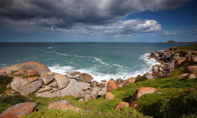 无人,横图,室外,白天,澳大利亚,河岸,水平线,乌云,风景,摄影,海景,南澳大利亚,彩图