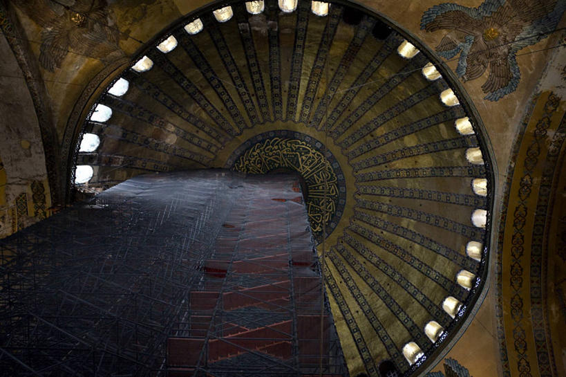 无人,横图,室内,白天,建筑,欧洲,注视,观察,看,摄影,宗教,观看,察看,圆顶建筑,关注,清真寺,中东文化,伊斯坦布尔,彩图,圣索菲亚大教堂