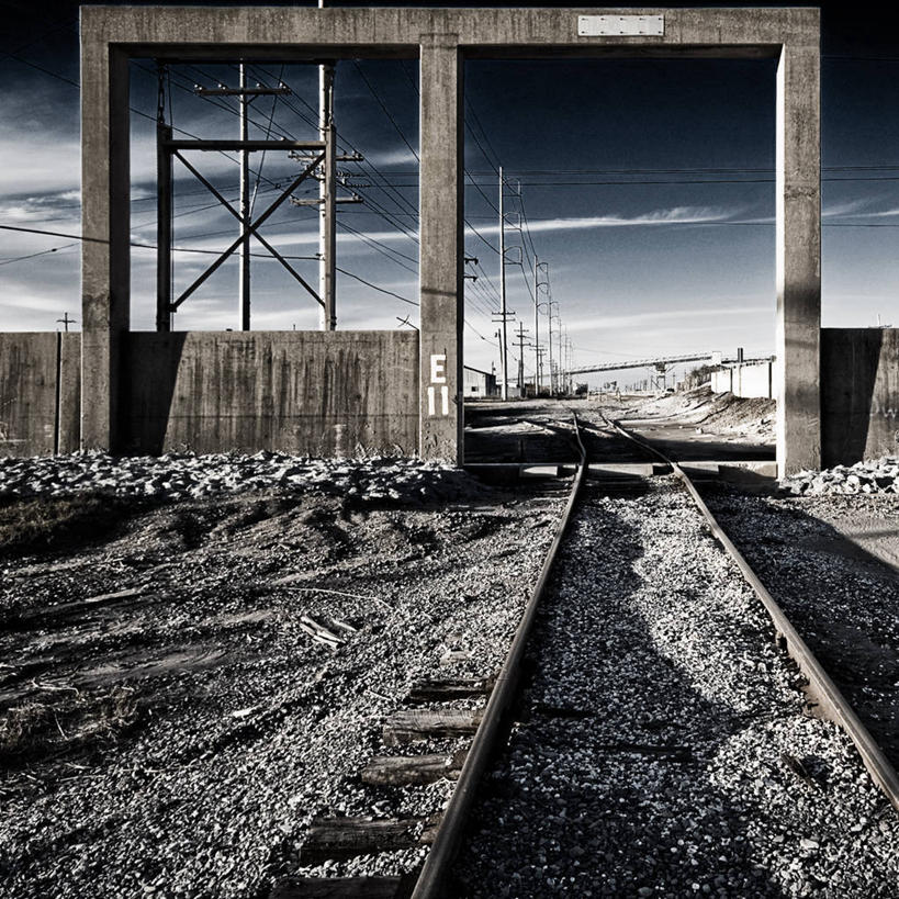 无人,方图,室外,白天,城市,路,铁路,美国,洞,混凝土,轨道,交通,铁轨,运输,摄影,沙砾,彩图,输电塔,建筑结构