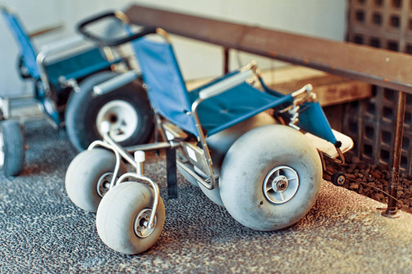 无人,栏杆,横图,室内,白天,技术,美国,两个,轮胎,轮椅,运输,摄影,协助,夏威夷群岛,太平洋岛屿,彩图