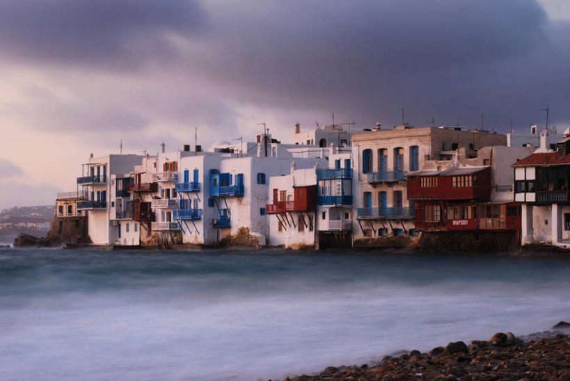 无人,横图,室外,白天,旅游,度假,海洋,天际线,暴风雨,多云,建筑,希腊,粗糙,海岸线,天气,娱乐,享受,休闲,放松,摄影,毛糙,米克诺斯岛,危险,彩图,粗拙