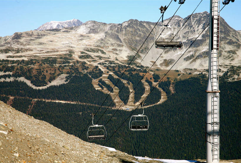 无人,横图,室外,白天,山,加拿大,地形,联系,风景,自然,夏天,运输,摄影,万里无云,惠斯勒,大不列颠哥伦比亚,彩图,旅行