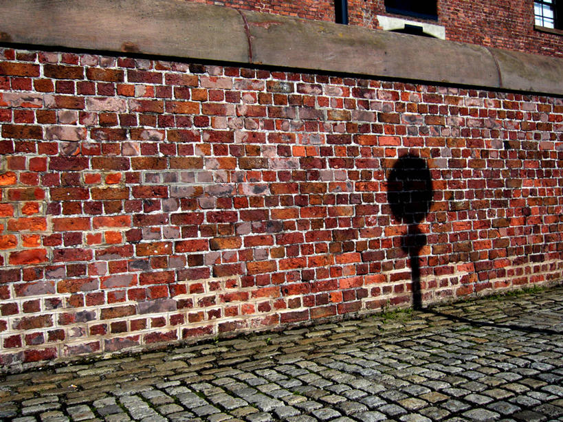 无人,横图,室外,白天,城市,英国,阴影,墙,人行道,砖墙,摄影,宁静,交通标志,利物浦,彩图