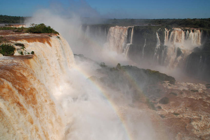 无人,横图,室外,白天,美景,瀑布,巴西,喷,飞溅,溅,蒸汽,地形,景观,悬崖,风景,自然,景色,南美,摄影,宁静,国家公园,自然风光,伊瓜苏瀑布,彩图