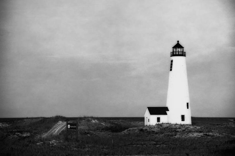 无人,横图,黑白,室外,白天,道路,建筑,美国,信息,水平线,灯塔,交通,方向,摄影,引导,指导,指引,保护,航标,导航