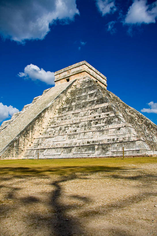 无人,竖图,室外,白天,建筑,墨西哥,云,废墟,金字塔,摄影,拉丁美洲,肯他纳罗,古代文明,彩图