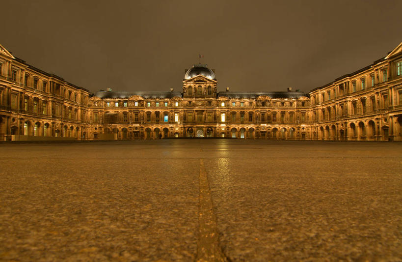 无人,广场,宫殿,横图,室外,夜晚,城市,建筑,法国,巴黎,混凝土,卢浮宫,首都,摄影,照亮,美术馆,法国文化,彩图