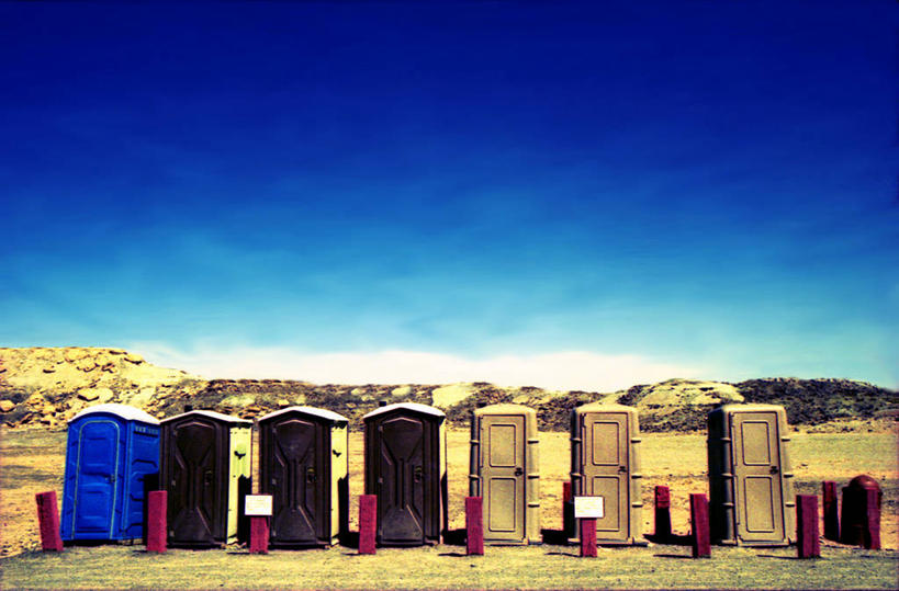 无人,横图,室外,白天,旅游,度假,美景,沙漠,美国,一排,整齐,景观,娱乐,排列,自然,享受,休闲,景色,放松,摄影,亚利桑那,便利,队列,自然风光,流动厕所,彩图,旅行