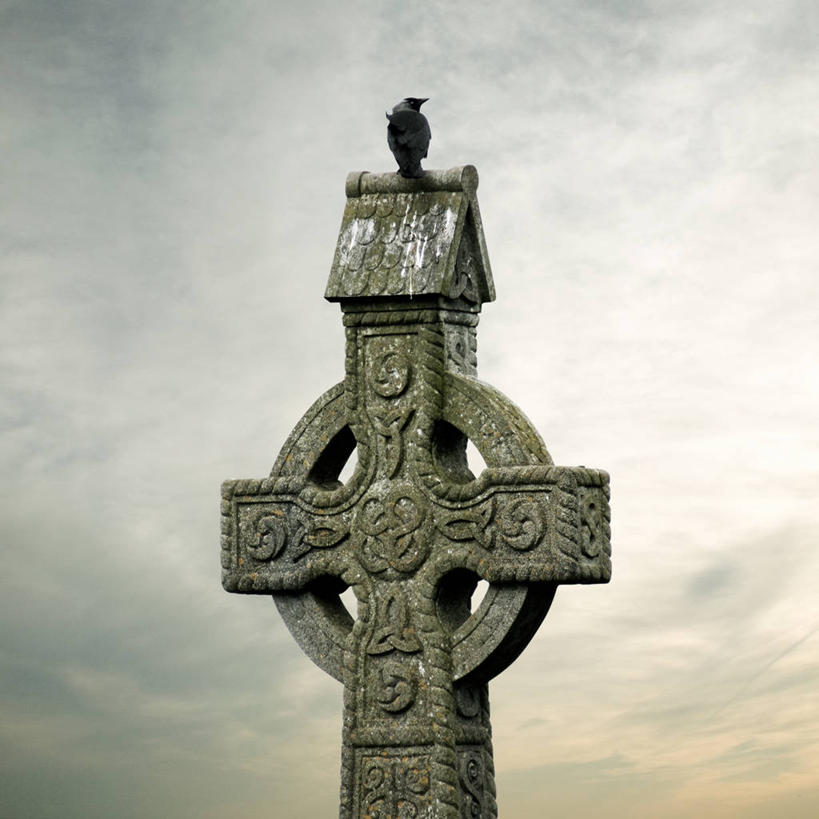 无人,方图,室外,特写,白天,雕塑,爱尔兰,鸟类,摄影,栖息,部分,美术工艺,彩图,爱尔兰文化,凯尔特十字架