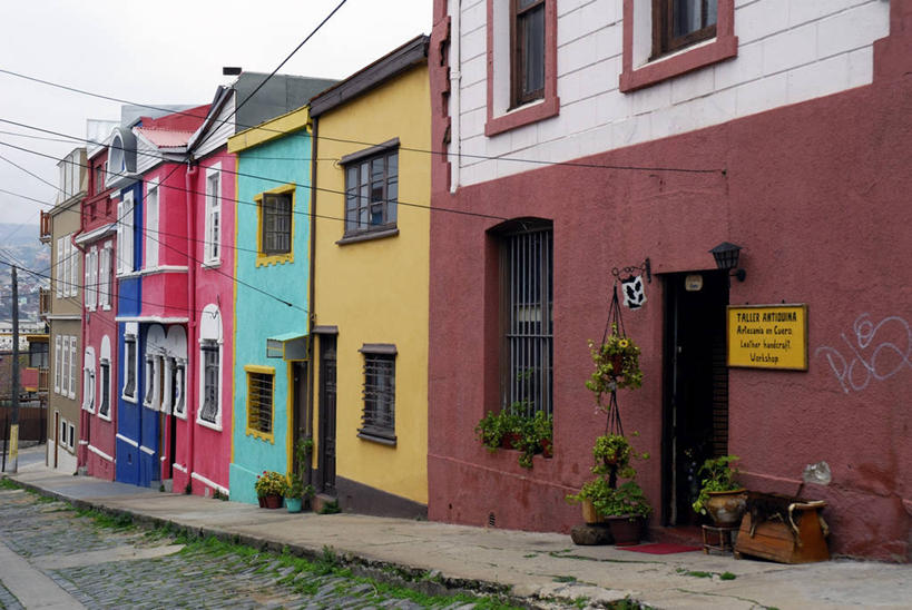 无人,攀登,横图,室外,特写,白天,旅游,街道,智利,人行道,南美,摄影,休闲活动,彩图,旅行,居住区