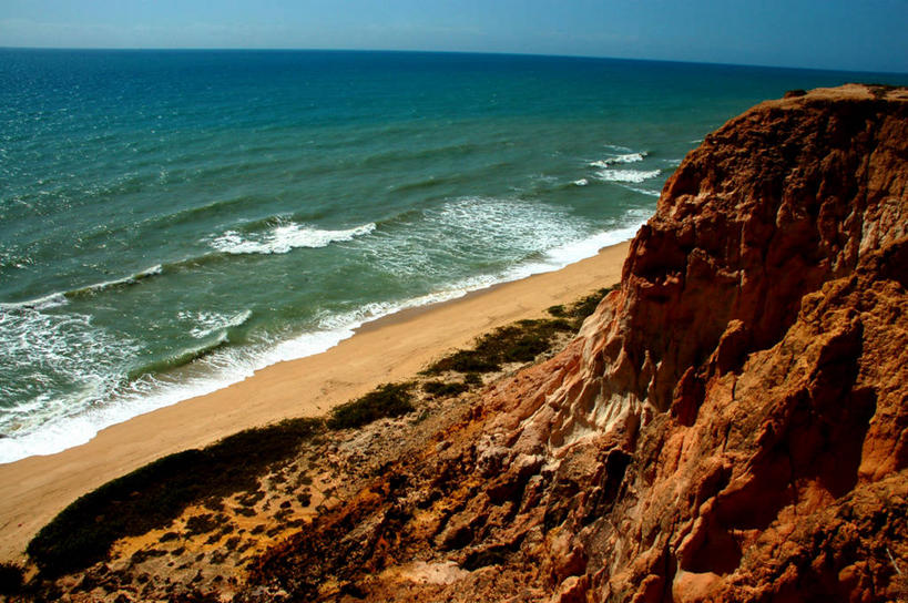 无人,横图,俯视,室外,白天,海洋,美景,水,城市,巴西,地平线,河岸,景观,水边,水平线,悬崖,风景,天空,自然,波浪,景色,南美,摄影,宁静,环境,自然风光,万里无云,阿拉戈斯,马塞约,海滩,彩图,高角度拍摄,旅行