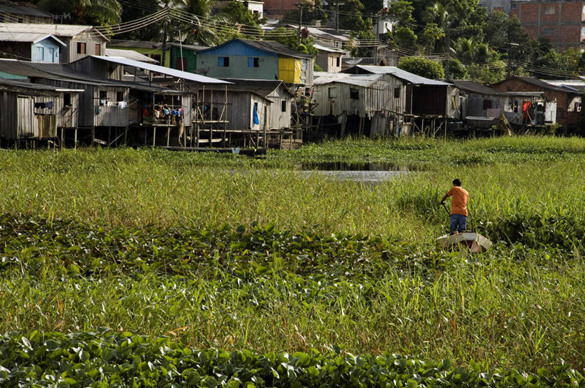 划船,成年人,一个人,站,横图,室外,白天,建筑,仅一个男性,城镇,休闲装,草,背面,衣服,摄影,努力,半身,彩图,旅行