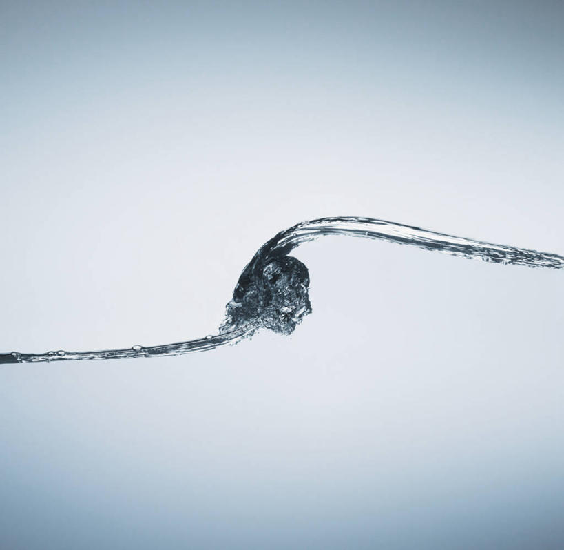 无人,横图,方图,特写,留白,水,蓝色背景,波浪,人体,摄影,简单,横截面,纯净,彩图,影棚拍摄,精力