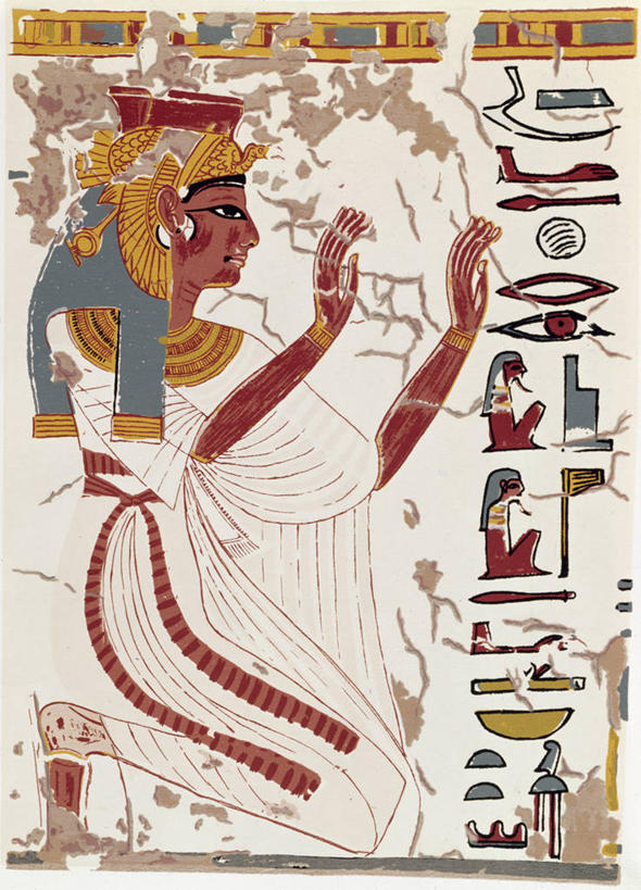 成年人,一个人,竖图,插画,侧面,数码,科技,埃及,仅一个女性,阴影,网络,高光,几何,计算机图形,合成,图画,壁画,画,祈祷,电脑合成图,数码合成图,坟墓,中东,象形文字,国王,合成图,漫画,写实,具体,具象,法国国王,古埃及文明,古代文明,底比斯,路易十六,跪着,彩图,传统服装