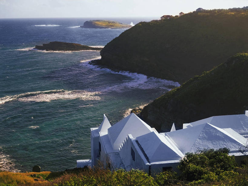 无人,横图,俯视,室外,白天,旅游,度假,海浪,海洋,美景,建筑,房屋,岛,景观,娱乐,树,风景,自然,享受,休闲,景色,放松,摄影,宁静,北美,西印度群岛,自然风光,瓜德罗普岛,海滩,彩图,高角度拍摄,旅行,圣巴泰勒米,法国海外领土