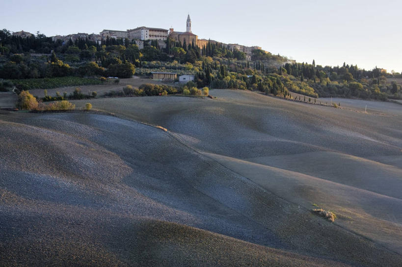 无人,横图,室外,白天,农业,美景,意大利,沙子,景观,田地,风景,天空,自然,景色,季节,摄影,宁静,地中海文化,自然风光,意大利文化,托斯卡纳区,维得斯卡,皮恩札,秋天,彩图,耕地,联合国教科文组织