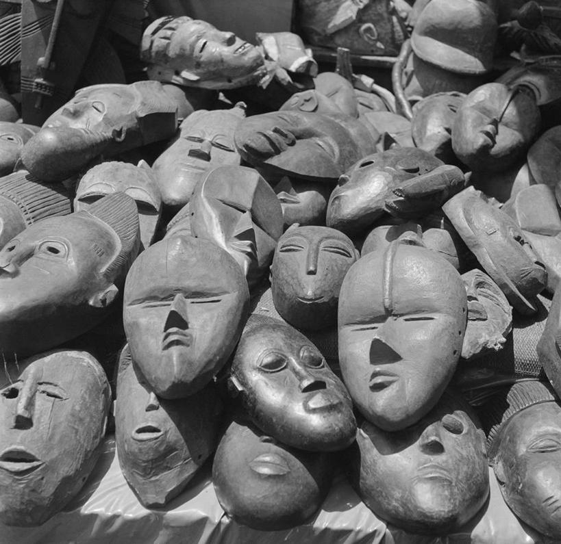 无人,横图,黑白,室外,白天,非洲,许多,丰富,木制,市场,很多,摄影,手艺,非洲文化,阿非利加洲,西非,美术工艺,科特迪瓦,科特迪瓦共和国,象牙海岸,潟湖区,阿必尚,阿比让省,阿比让