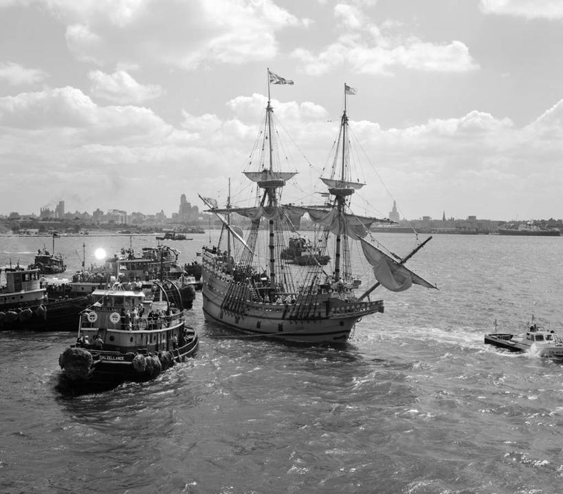 无人,横图,黑白,室外,白天,海洋,河流,纽约,美国,历史,运输,摄影,抵达,问候,纽约州,海港,拖轮