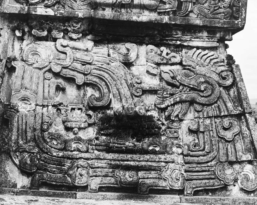 无人,横图,室外,特写,白天,建筑,墨西哥,美国,蛇,历史,废墟,摄影,部分,复杂,中美洲,古代文明,墨西哥文化,美术工艺,彩图,浅浮雕