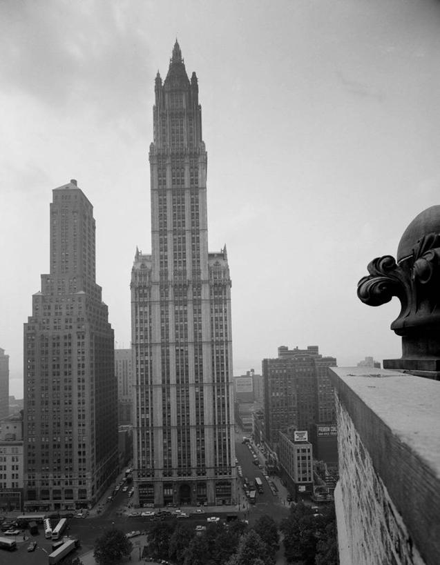 无人,竖图,黑白,室外,白天,度假,美景,城市风光,城市,建筑,街道,摩天大楼,纽约,美国,景观,古典,娱乐,享受,休闲,景色,放松,摄影,纽约州,伍尔沃斯大厦