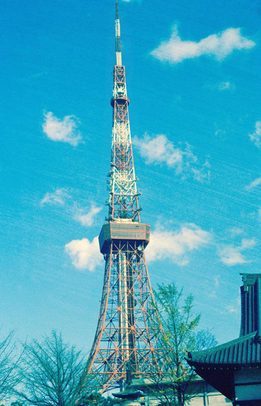 无人,竖图,黑白,室外,白天,通讯,技术,建筑,东京,日本,屋顶,首都,天空,摄影,无线电通信塔