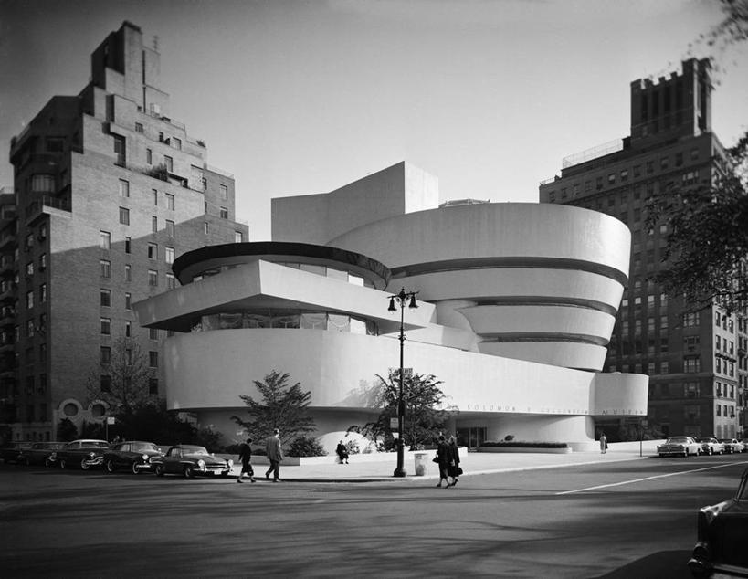 老年人,博物馆,横图,黑白,室外,白天,城市,建筑,街道,纽约,美国,摄影,美术馆,第五大道