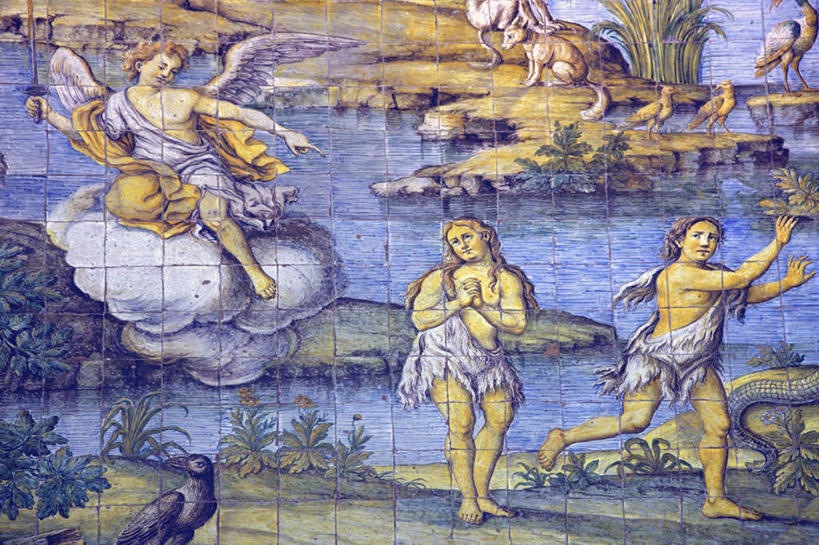 成年人,两个人,跑,横图,插画,室外,白天,绘画,数码,科技,地板,阴影,漂浮,艺术,网络,云,半空,高光,几何,计算机图形,古典,合成,图画,文化,飞,画,工艺品,品味,手势,角度,美术,电脑合成图,数码合成图,高雅,基督教,合成图,漫画,写实,具体,具象,美学,旧约,夏娃,亚当,美术工艺,死水,男人,女人,彩图,打手势