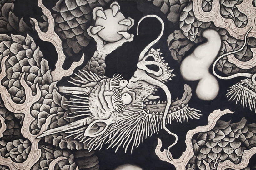 无人,寺庙,横图,室内,仰视,天花板,日本,亚洲,龙,摄影,宗教,京都府,创造力,宗教建筑,作画,东亚,本州,本州岛,日本国,近畿地方,近畿,美术工艺,彩图,低角度拍摄,联合国教科文组织