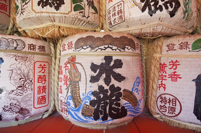 清酒,无人,横图,室内,特写,广岛县,日本,日本文化,日文,标志,桶,文字,字符,字母,酒类,标识,饮食,酒,饮料,容器,地标建筑,酗酒,摄影,神殿,本州,严岛神社,彩图,传统文化,联合国教科文组织,宫屿