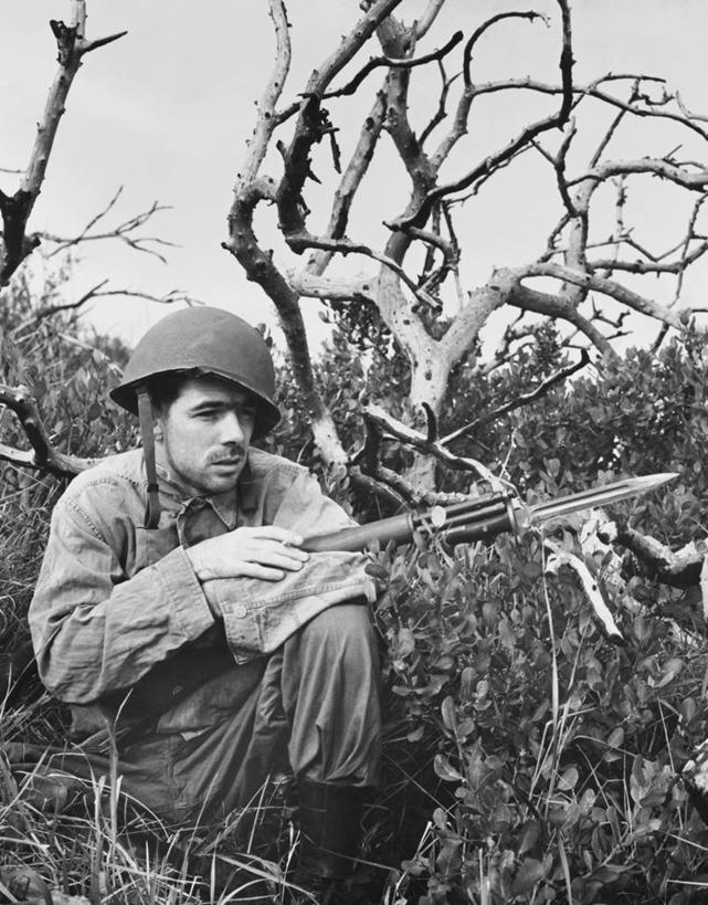 西方人,成年人,一个人,蹲,竖图,黑白,室外,特写,白天,欧洲,欧洲人,仅一个男性,仅一个人,士兵,军事,头盔,草,树,仅一个年轻男性,职业,武器,战争,摄影,暴力,军服,等,进攻,来福枪,军队,英雄,刺刀,男人,男性,年轻男性,白种人,年轻人