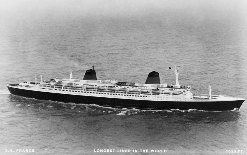 无人,横图,俯视,黑白,室外,白天,度假,旅途,海洋,水,船,法国,波纹,邮轮,烟,运输,角度,摄影,高角度拍摄,旅行