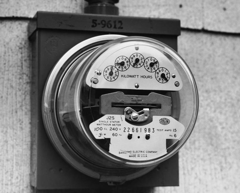 无人,横图,黑白,室外,特写,电表,表,摄影,测量工具,电,准确