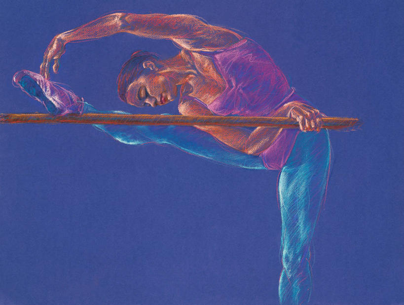 成年人,一个人,横图,插画,室内,数码,科技,仅一个女性,伸展,阴影,蓝色背景,网络,高光,几何,计算机图形,合成,图画,拿着,蜡笔画,画,靠,靠着,电脑合成图,数码合成图,优美,练习,合成图,芭蕾舞鞋,漫画,写实,具体,具象,芭蕾舞,彩图,芭蕾舞者,紧身连衣裤