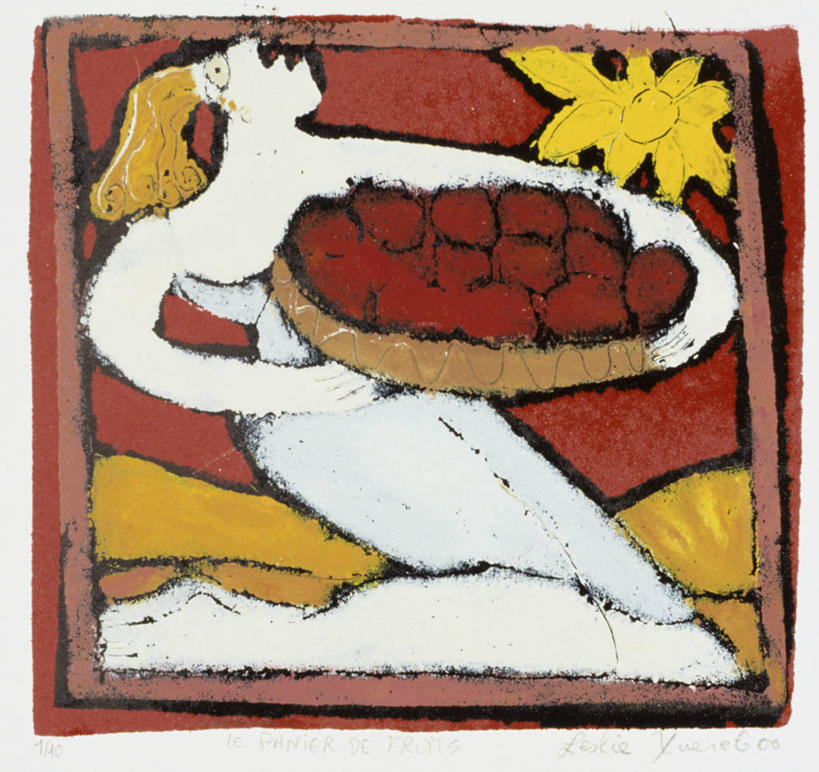 成年人,一个人,横图,方图,插画,室外,白天,数码,科技,太阳,水果,仅一个女性,阴影,网络,高光,几何,计算机图形,合成,图画,拿着,饮食,画,果盘,电脑合成图,数码合成图,合成图,漫画,写实,具体,具象,跪着,彩图,给予