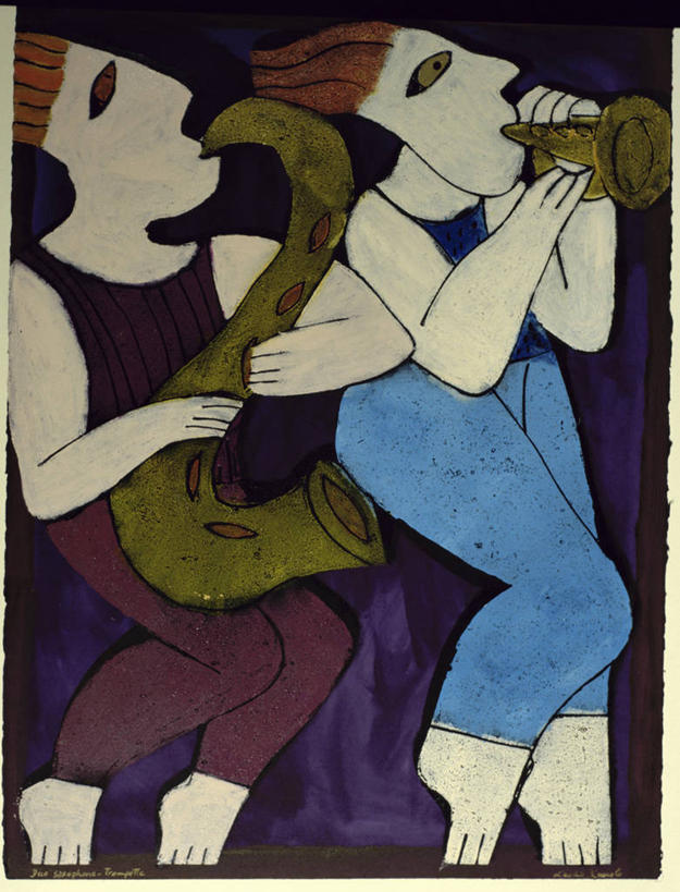 成年人,两个人,竖图,插画,绘画,数码,科技,表演,阴影,艺术,网络,乐器,萨克斯,小号,高光,几何,计算机图形,古典,音乐,合成,图画,文化,画,工艺品,品味,美术,电脑合成图,数码合成图,爵士乐,高雅,合成图,音乐人,漫画,写实,具体,具象,美学,彩图,二重奏