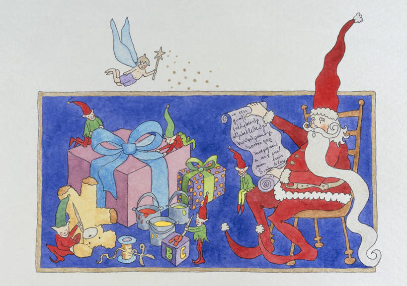 成年人,胡须,头发,人群,坐,横图,插画,绘画,团队,数码,科技,礼物,玩具,圣诞节,圣诞老人,天使,准备,阴影,艺术,网络,包装纸,剪刀,纸,缎带,圣诞礼物,泰迪熊,高光,几何,计算机图形,古典,合成,图画,拿着,文化,飞,画,白色,工艺品,品味,职业,圣诞帽,卡通,幻想,读书,许愿,人体,颜料,幽默,仙女,美术,电脑合成图,数码合成图,创造力,专心,高雅,合成图,忙碌,小精灵,漫画,线轴,写实,具体,具象,美学,魔杖,信函,胡子,络腮胡,小胡子,彩图,传统服装,装扮,传统文化