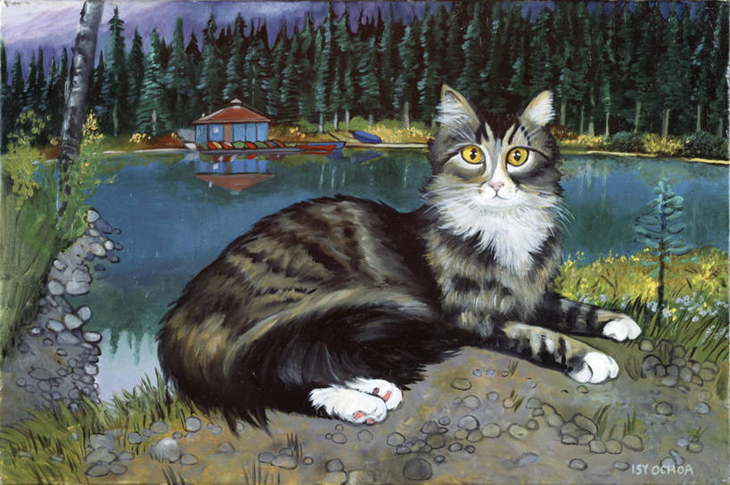 无人,躺,横图,插画,室外,白天,侧面,绘画,懒惰,数码,科技,水,哺乳动物,宠物,猫,野生动物,油画,加拿大,阴影,艺术,网络,高光,几何,计算机图形,古典,合成,图画,文化,画,动物,工艺品,品味,家畜,签名,美术,电脑合成图,数码合成图,高雅,合成图,猫科动物,漫画,写实,具体,具象,美学,美术工艺,彩图,翡翠湖